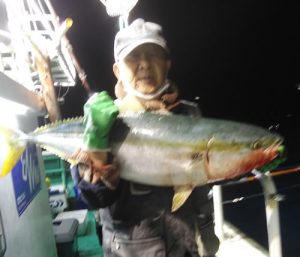 沼田町の土江さんが釣った11kgです