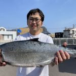 山崎さんのサクラマス60.5cm,3.8kg