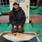 札幌市の堀さんが釣った9.1kgです。太ってますね！